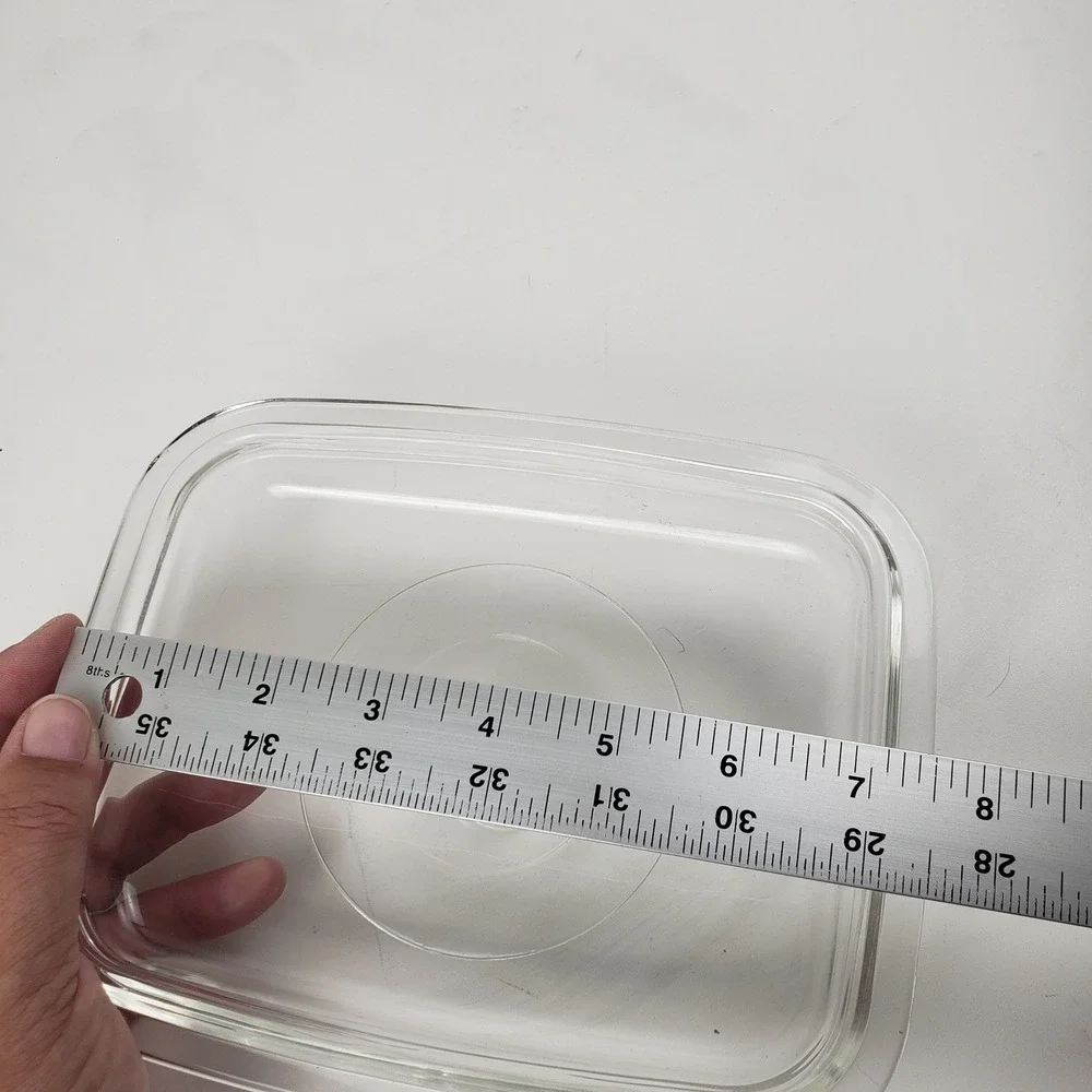 Corning Ware A-12-C Clear Glass Replacement Lid Square 7.5x6 for Casserole Dish